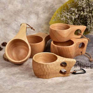 Tasse à lait Vintage nordique, avec Logo personnalisé, biodégradable, bodum thule, cadeau naturel, tasses de café en bois, réutilisables, fait à la main, tasse à thé - Product Image 3