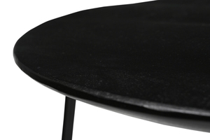Juego de mesas de centro modernas de hierro/madera, juego de 2 mesas de centro redondas, muebles de sala de estar a precio de mayoreo. - Product Image 6