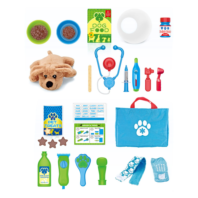 EPT игрушки, новые детские игрушки, игра, развивающие товары, Лидер продаж, 23 шт., роскошный набор врачей по уходу за питомцами с кошкой для детей, ролевые игрушки