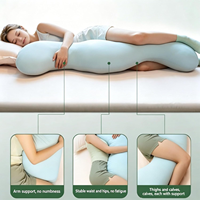 Bantal Kehamilan Oeko-Tex Customized DuPont Sorona Filling Protect Waist Breastfeeding Comfort untuk Tidur Menyamping