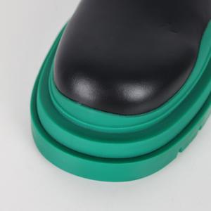 Bottes chaudes et confortables pour femmes de marque de luxe de haute qualité, chaussures en cuir originales à semelle épaisse et antidérapante - Product Image 4