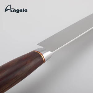 Cuchillo de Chef Japonés Nuevo 2025 de Acero Inoxidable Damasco para Cocina, Dureza <span class=keywords><strong>Rockwell</strong></span> 60, Mango de Madera Natural Ecológico, 8-9.9 pulgadas - Product Image 5