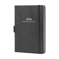 Agenda Semanal Prolead 2026, Encuadernada en Espiral, A5, de Bolsillo, en Inglés, Personalizable, con Logotipo en Lámina Dorada, Ecológica