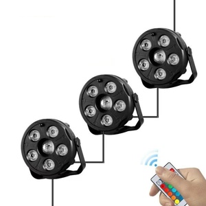 Luces LED Par RGB para Escenario con 7 Modos Activados por Sonido para DJ, Fiestas, Conciertos, Bodas, Clubes, KTV - Product Image 1