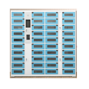 Station de recharge de téléphone portable publique intelligente avec casier de stockage automatique à écran tactile et structure assemblée par serrure électronique - Product Image 2