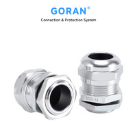 Passe-câble étanche IP68 en alliage d'aluminium haute tension avec filetage G, connecteur métallique d'étanchéité pour câbles PG7-PG63