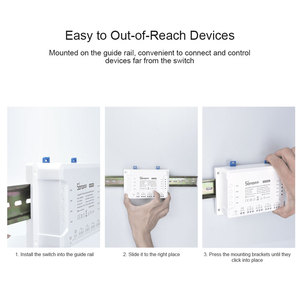 Sonoff 4CH R3 Thông Minh Chuyển 4 Gang Din Rail Gắn WIFI Thông Minh ON/OFF Wireless DIY Hẹn Giờ Chuyển Thông Minh Nhà Tự Động Hóa - Product Image 5