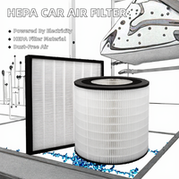 Purificateur d'air HEPA pour voiture à haute efficacité, alimenté au gaz, avec système de suppression de la poussière et filtre en tissu soufflé à chaud
