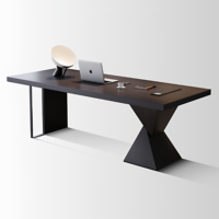 Meubles de bureau à domicile modernes, couleur bois, durables, mignons, table d'ordinateur d'angle artistique, bureau de direction en forme de L, haute technologie, avec rangement