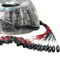 Câble de haut-parleur audio professionnel à 16 canaux Câble serpent XLR à gaine en PVC