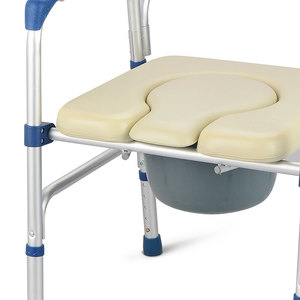 Foldable <b>Commode</b> <b>Chair</b> For Elderly And Disabled Adults With Portable Design For Home Use - Product Image 2