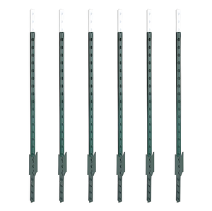 Ventes directes d'usine de <span class=keywords><strong>poteau</strong></span> en T de peinture verte de 6 pieds <span class=keywords><strong>poteau</strong></span> en T de clôture galvanisé pour fermes et jardins - Product Image 1