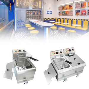 Machine commerciale à <span class=keywords><strong>frites</strong></span> en acier inoxydable <span class=keywords><strong>2</strong></span> réservoirs <span class=keywords><strong>2</strong></span> paniers <span class=keywords><strong>friteuse</strong></span> à croustilles <span class=keywords><strong>friteuse</strong></span> électrique/gaz hôtels Restaurants - Product Image 3