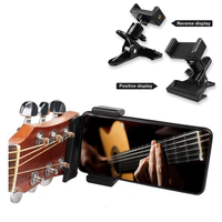 JELO S-6 Support de guitare en plastique rotatif à 360 degrés Vente en gros Instrument de musique Microphone Support de téléphone portable Vidéo en direct Kalemba
