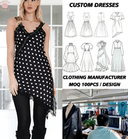 Robe Cami à pois pour femmes, col en v, garniture en dentelle, ourlet asymétrique irrégulier, sans manches, bretelles spaghetti, mini-robe décontractée