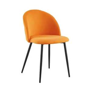 Modern Industrial Design Home Furniture <b>Dining</b> <b>Chairs</b> <b>with</b> Portable Metal <b>Legs</b> Upholstered Fabric <b>Chair</b> for Apartment Wholesale - Product Image 5