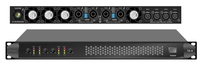 Amplificateur numérique 4x400 Watts 8 Ohms Classe D 1U à vente chaude OEM, 4 canaux, 2 Ohms, fonctionnement stable, alimentation à commutation douce, cinéma, KTV