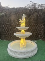 Fontaine d'eau décorative pour jardin, fontaine d'intérieur pour la maison, élément aquatique de jardin pour la décoration de mariage et les fournitures