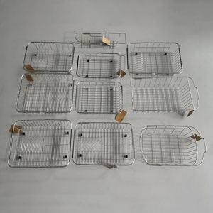 Giỏ Rửa Rau Củ Đặt Làm Trên Bồn Rửa Giỏ Dây Thoát Nước Bồn Rửa Nhà Bếp Giá Đựng Đĩa Bằng Thép Không Gỉ - Product Image 2