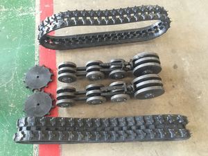 小型機械スノースクータースノーモービルロボットATV UTVゴムトラックゴムクローラー - Product Image 6
