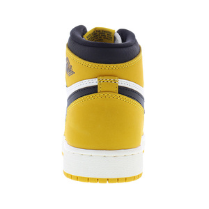 Zapatillas de baloncesto Nike Air Jordan 1 Retro High de cuero original GS Yellow Ochre Black Sail - Product Image 3