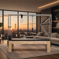 Cadre Cadillac en bois de chêne ultra-stable et durable avec système de poulies lisses haute capacité pour le remodelage corporel en studio de Pilates