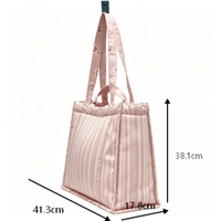 Sac fourre-tout matelassé en nylon uni et léger pour femme, toutes saisons, avec logo personnalisé, grande capacité, pour usage quotidien, en coton