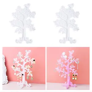 Jewelry Tree Epoxy Resin Mold for Jewelry Organizer DIY Branch Hanger Silicone Mold Display Stand Holder Molds Trinket Storage M