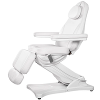 Table de massage électrique pour cils et visage, avec 3/4 moteurs, blanche, avec surmatelas, pour instituts de beauté et spas – Offre spéciale