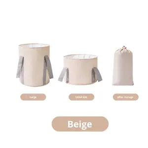 Voyage Portable En Plastique Écologique Bain De Pieds <span class=keywords><strong>Seau</strong></span> Pliable Rétractable Pliant Isolé 10L Capacité Pied Lavabo - Product Image 6