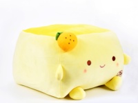 Peluche super douce de 40 cm, série Anime Tofu Love Language, personnalisable, en coton PP brodé, anti-stress, vente en gros