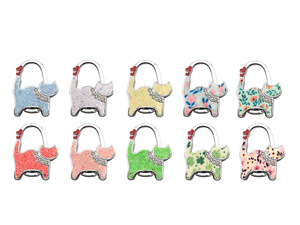 Fast Shipping Foldable <b>Purse</b> Hook Cute Cat Design Handbag Table Hanger Portable Bag Holder Table Edge Hook Organizer RTS Bulk - Product Image 2