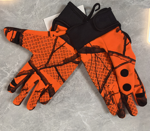 Guantes de Caza de Camuflaje Duraderos en Naranja Brillante - Product Image 6