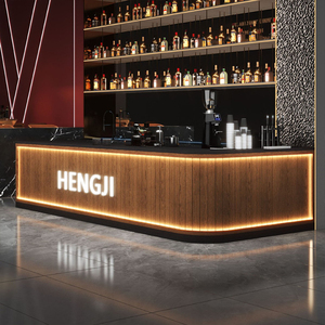 <span class=keywords><strong>Comptoir</strong></span> de bar moderne en <span class=keywords><strong>bois</strong></span> et pierre pour bar à domicile, hôtel, restaurant, café - Durable, facile à nettoyer, usage commercial, excellent - Product Image 3