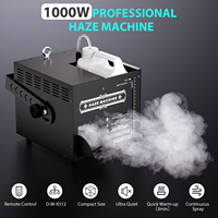 1000W DMX512 연기 기계 3L 대형 연료 탱크 원격 제어 물 기반 안개 오일 안개 효과 기계 파티 디스코 웨딩 DJ