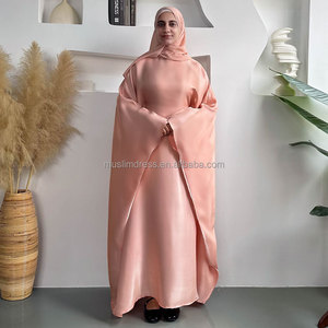 Habib Nuevo Estilo <span class=keywords><strong>Kaftan</strong></span> Abaya con Mangas Murciélago, Venta Directa de Fábrica, Vestido Abaya Brillante con Mangas Murciélago para Mujeres Musulmanas - Product Image 5