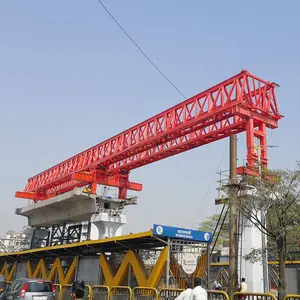 200T 260T Puente ferroviario de alta velocidad Instalación de haces Lanzamiento de viga Grúa de erección Pórtico de lanzamiento