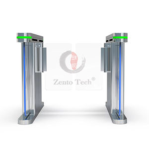 Torniquete de control de acceso de puerta de torniquete oscilante automático de nuevo diseño Zento con lector RFID para entrada de fábrica de escuela de oficina - Product Image 2
