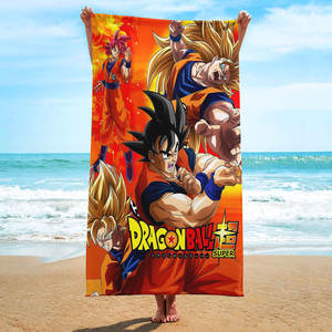 Serviettes de bain en coton biologique 100% bambou de luxe, grandes, personnalisées, de style japonais, d'anime, de Dragon Ball, serviettes de <span class=keywords><strong>plage</strong></span> - Product Image 3
