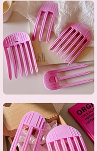 Precio de fábrica: Pinza de pelo de plástico con diseño de calavera, nuevo estilo 2024, para raíces de pelo voluminosas, flequillo y peinado, sin dejar marcas - Product Image 5