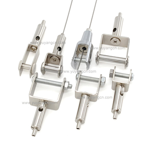 Câbles pour panneaux acoustiques de <span class=keywords><strong>plafond</strong></span> Pince à câble en acier Kit de <span class=keywords><strong>suspension</strong></span> de câble pour enseigne, cadre, panneaux d'affichage, panneaux acoustiques, etc. - Product Image 1