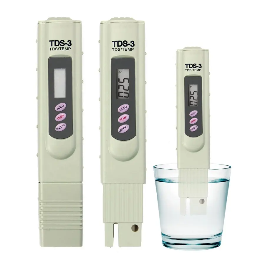 Рентабельный измеритель TDS-3 с измерителем температуры TDS PPM тестер для проверки чистоты воды Цифровой TDS-метр для аквариума
