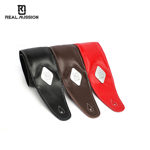 Correa <span class=keywords><strong>de</strong></span> guitarra personalizada <span class=keywords><strong>de</strong></span> alta calidad Real Mission, correa <span class=keywords><strong>de</strong></span> guitarra eléctrica <span class=keywords><strong>de</strong></span> cuero ajustable, correa <span class=keywords><strong>de</strong></span> guitarra, accesorio para instrumento Musical - Product Image 1
