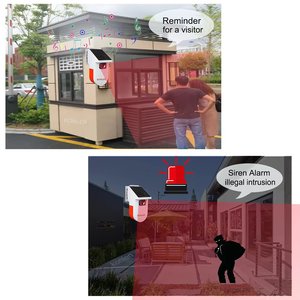 Konlen lò vi sóng năng lượng mặt trời PIR cảm biến báo động chuyển động, Vòng chuông cửa hồng ngoại khách truy cập chào đón chuông ngoài trời an ninh nhà - Product Image 5