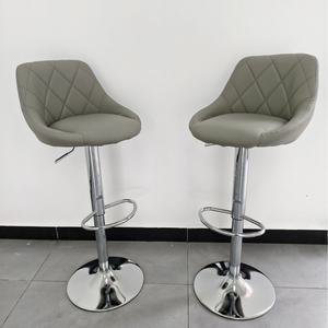Restaurant-Möbel PU-Leder Gepolsterter Drehbarer Küchenhocker Italienisch für Kücheninsel 2er-Set - Product Image 3