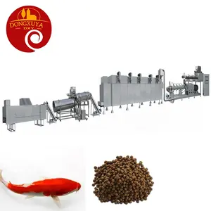 Ornamental Floating Fish Feed Processing Line Aquatic Fish Feed Extruder Machine