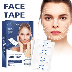 EELHOE 60 PCS Cinta <span class=keywords><strong>de</strong></span> estiramiento facial antiarrugas Banda invisible para frente Cuello Ojo y barbilla Doble - Product Image 5