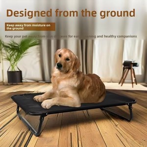 Cama para Mascotas Plegable Rectangular con Marco Elevado, Superficie Transpirable, Uso Interior y Exterior, Fácil Montaje y Limpieza, Antideslizante, Venta al Por Mayor - Product Image 3