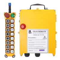Télécommande radio industrielle sans fil à double vitesse 315 MHz 12 V F24-16D pour pont roulant, commande de levage de grue