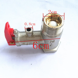 Safety <b>Valve</b> For Water <b>Heater</b> 1/2 In Threaded Metal Sealed 0.8Mpa Pressure Relief Vertical Mounting - Product Image 1